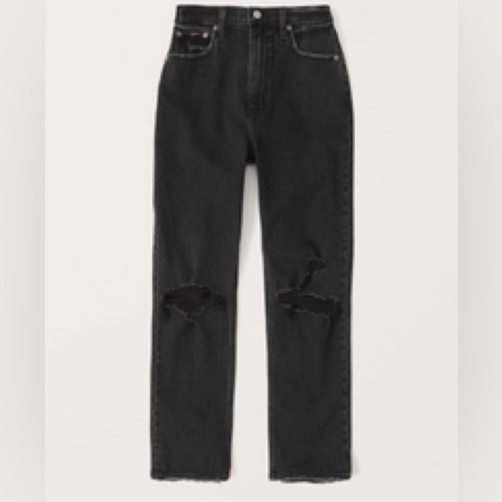 Abercrombie  - Ankle Straight ultra high rise 29/8 extra short